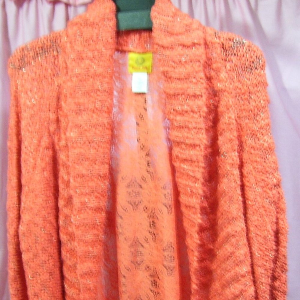 Ruby Rd. Coral Sweater NWOT XL